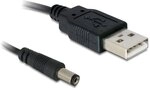 Delock Kabel USB Power > DC 5,5 x 2,1 mm Stecker 1,0 m