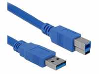 Delock Kabel USB 3.0 Typ-A Stecker > USB 3.0 Typ-B Stecker 2, 0 m blau