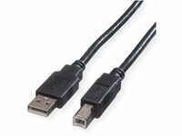 ROLINE USB 2.0 Kabel, Typ A-B 0,8m