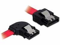 Delock SATA 3 GB/S Kabel gerade auf Links gewinkelt 50 cm rot