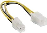 InLine Stromverl&auml;ngerung intern, P4 4pol Stecker / Buchse, Netzteil zu Mainboard,