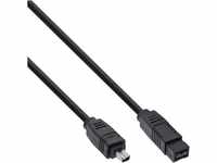 InLine 34902 FireWire Kabel, IEEE1394 4pol Stecker zu 9pol Stecker, schwarz, 1,8m