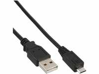 InLine® Micro-USB 2.0 Kabel, USB-A Stecker an Micro-B Stecker, 0,5m