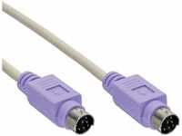 InLine 13332V PS/2 Kabel, Stecker / Stecker, 2m PC 99, Farbe Violett