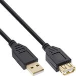 InLine 34650S USB 2.0 Verl&auml;ngerung, Stecker / Buchse, Typ-A, schwarz, Kontakte...