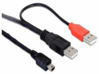 Delock Kabel 2X USB2.0-A Stecker > USB Mini 5-Pol