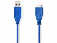 Nedis USB-Kabel 3.0 A Stecker - Micro-B-Stecker 5.0 m Blau