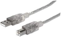 Manhattan 345408 Hi-Speed USB 2.0 Anschlusskabel (Typ A Stecker auf Typ B...