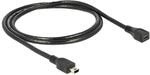 Delock Kabel USB 2.0 mini-B Verl&auml;ngerung St/Bu 1m