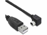 Delock Kabel USB 2.0-A Stecker > USB mini-B 5pin Stecker gewinkelt 3m