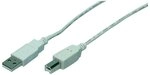 LogiLink CU0009 USB 2.0 Kabel, USB-A auf USB-B Stecker, 5m