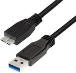 LogiLink USB 3.0 Kabel, Typ A/B-Micro, 3 m