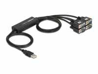 DeLock USB Kabel/Adapter USB A auf 4X D-Sub9 St/1.40m