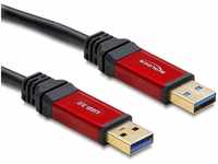 Delock 82747 Kabel 3.2 3.0 3.1 Gen1, USB-A Stecker 5.00m Rot, Schwa, Rot, Schwarz