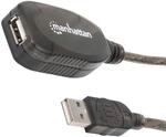 Manhattan 150958 Hi-Speed USB 2.0 Repeater Kabel ( USB A-Stecker auf A-Buchse / in