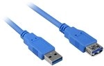 Sharkoon USB 3.0 Verl&auml;ngerungskabel, Stecker A auf Buchse A, 3 Meter,