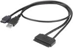 Akasa AK-CBSA03-80BK Flexstor eSATA Kabel f&uuml;r SATA HDD und SSD, 2 Cable