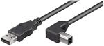 Goobay 50856 USB 2.0 auf USB B Druckerkabel 90 Grad Stecker / f&uuml;r Scanner & Drucker