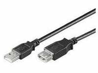Wentronic USB 2.0 Kabel (A Stecker rechts auf A Buchse) 0,3 m