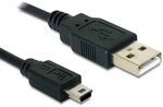 Delock Kabel USB 2.0-A > USB mini-B 5 Pin 1 m Stecker / Stecker
