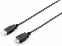 Equip USB Kabel A -> A St/ BU 5,00 m Polybeutel, schwarz