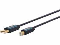 Clicktronic 70097 Casual USB 2.0 Kabel - Datenkabel mit der Steckerkombination A/B