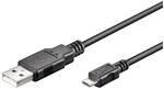 Goobay 93922 USB A auf Micro USB B Kabel 0,6m / Handykabel 480 Mbits / Ladekabel USB