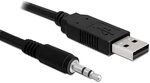 Delock Konverter (USB 2.0 auf Seriell-TTL, 3,5mm Klinke, 1,8m)