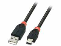 LINDY 31884 USB 2.0 Kabel Typ A/Mini-B schwarz - Kabel, 31884