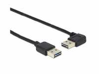 Delock CABLE EASY-USB 2.0 M/M ACODADO 1M NEGRO
