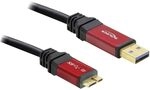 Delock Kabel USB 3.0 Typ-A Stecker > USB 3.0 Typ Micro-B Stecker 3 m Premium, 82762,