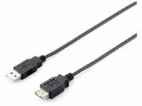 Equip USB Kabel A -> A St/ BU 1,80 m Polybeutel, schwarz