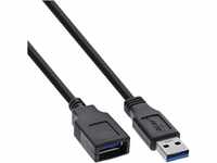 InLine 35620 USB 3.0 Kabel Verlängerung, A Stecker / Buchse, schwarz, 2m