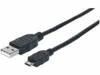 Manhattan 325677 Hi-Speed USB 2.0 Anschlusskabel ( A-Stecker / Micro-B-Stecker...