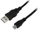 LogiLink USB Cable USB 2.0 AM to Micro BM black 1,00m