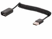 Delock USB 2.0 Typ A Spiralkabel (bis 60 cm)