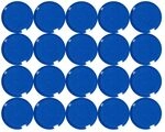 MAUL Facetterand Magnete (20 St&uuml;ck) MAULpro &Oslash; 20mm | mini Magnete aus Kunststoff 