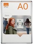 Nobo Premium Plus Plakatrahmen mit Klapprahmen, Gr&ouml;&szlig;e A0, Wandbefestigung durch
