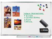 Legamaster 7-100048 Whiteboard Professional, e3-Emaille, geringes Gewicht, 100 x 75