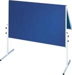 FRANKEN Moderationstafel X-tra!Line, doppelseitig, pinnbar, 120 x 150 cm, blau/Filz,