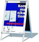 FRANKEN Plakatst&auml;nder Kundenstopper A0 mit Klapprahmentechnik, freistehend,