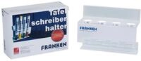 FRANKEN Tafelschreiber-Halter, magnetisch, f&uuml;r 4 Tafelschreiber, leer, transparent,