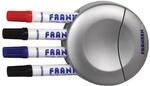 FRANKEN Tafelschreiber-Halter inkl. Wischer, magnetisch, f&uuml;r 4 Tafelschreiber, leer,
