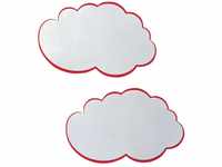 FRANKEN Moderationskarten Wolke, 620 x 370 mm, weiß/rot, 20 Stück, UMZ WG