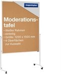 magnetoplan Moderationstafel einteilig, Kork l Doppelseitig BxH 1200x1500mm l