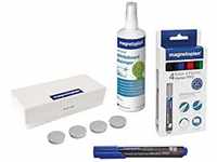 Magnetoplan Magnetic Whiteboard Accessory Kit Mini - 4 x Whiteboard Marker Pens,