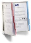 Durable Sichttafelwandhalter Function Wall 10, mit 10 farbig sortierten Sichttafeln,