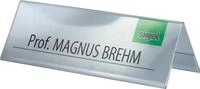 SIGEL Tischaufsteller Dachform Namensschild 19 x 6 cm 5er Pack