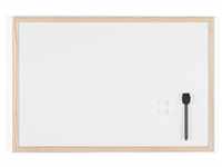 Bi-Office Budget Whiteboard mit Holzrahmen, magnetisch, 5 Größen wählbar, 60 x 40