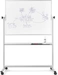 magnetoplan 1240489 Whiteboard mit Fahrgestell, speziallackierte Oberfl&auml;che,